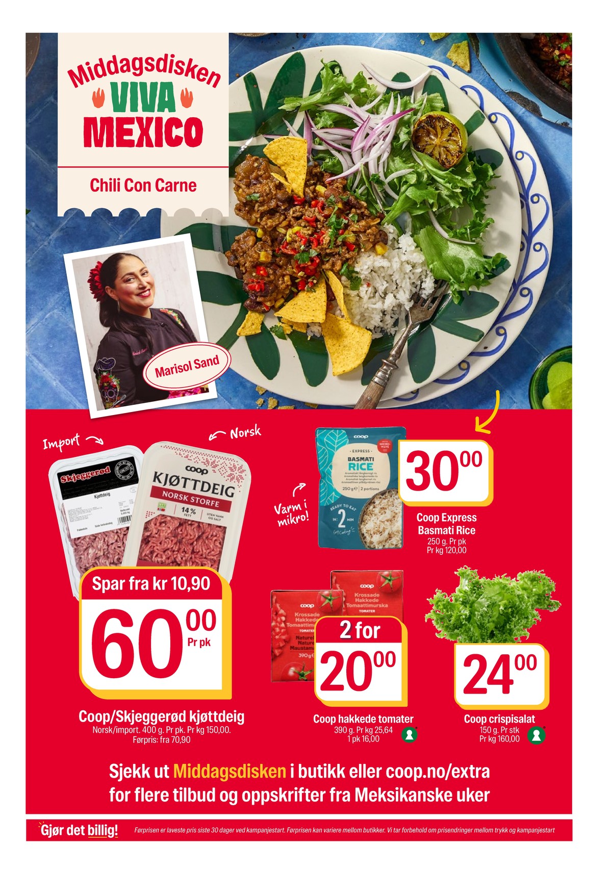 Se Coop Extra kundeavis for uke 8 på Tilbudsuken.no. Se gode tilbud på mange varer, f.eks. kjøttdeig skjeggerød eller kjøttdeig coop. Les kundeavisen her! Side 3