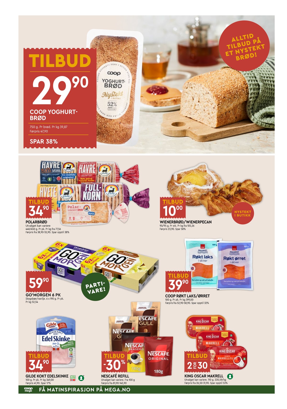 Se Coop Mega kundeavis for uke 8 på Tilbudsuken.no. Se gode tilbud på mange varer, f.eks. brød coop eller andre varer. Les kundeavisen her! Side 2