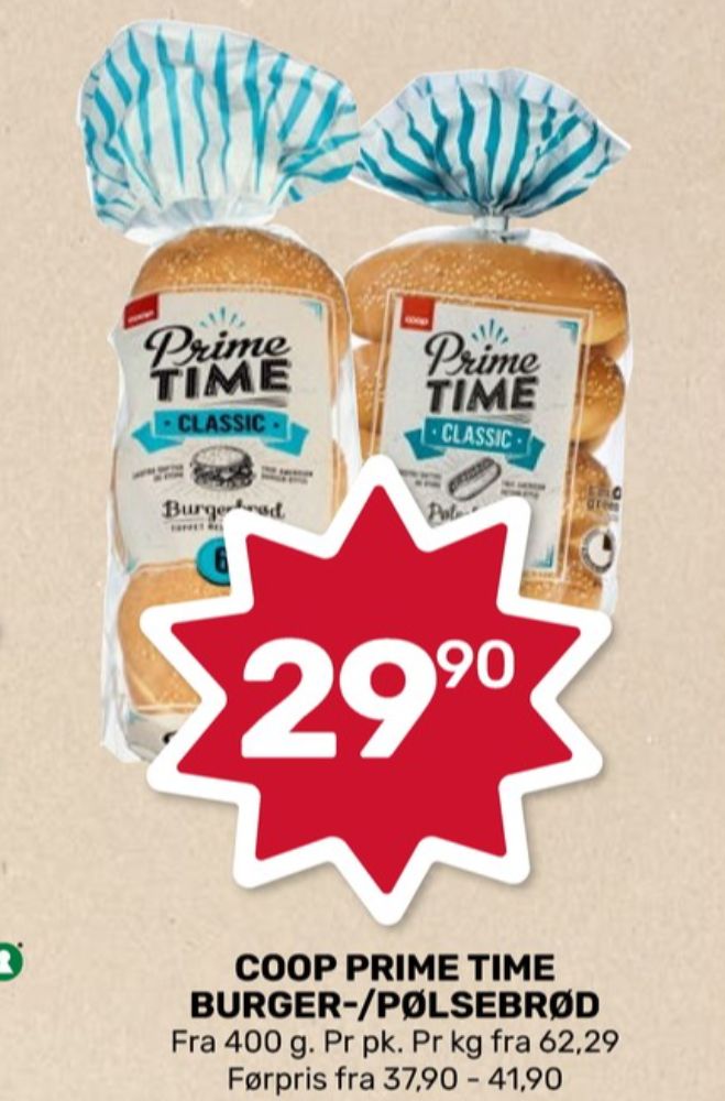 Coop Prime Time, Pølsebrød Classic