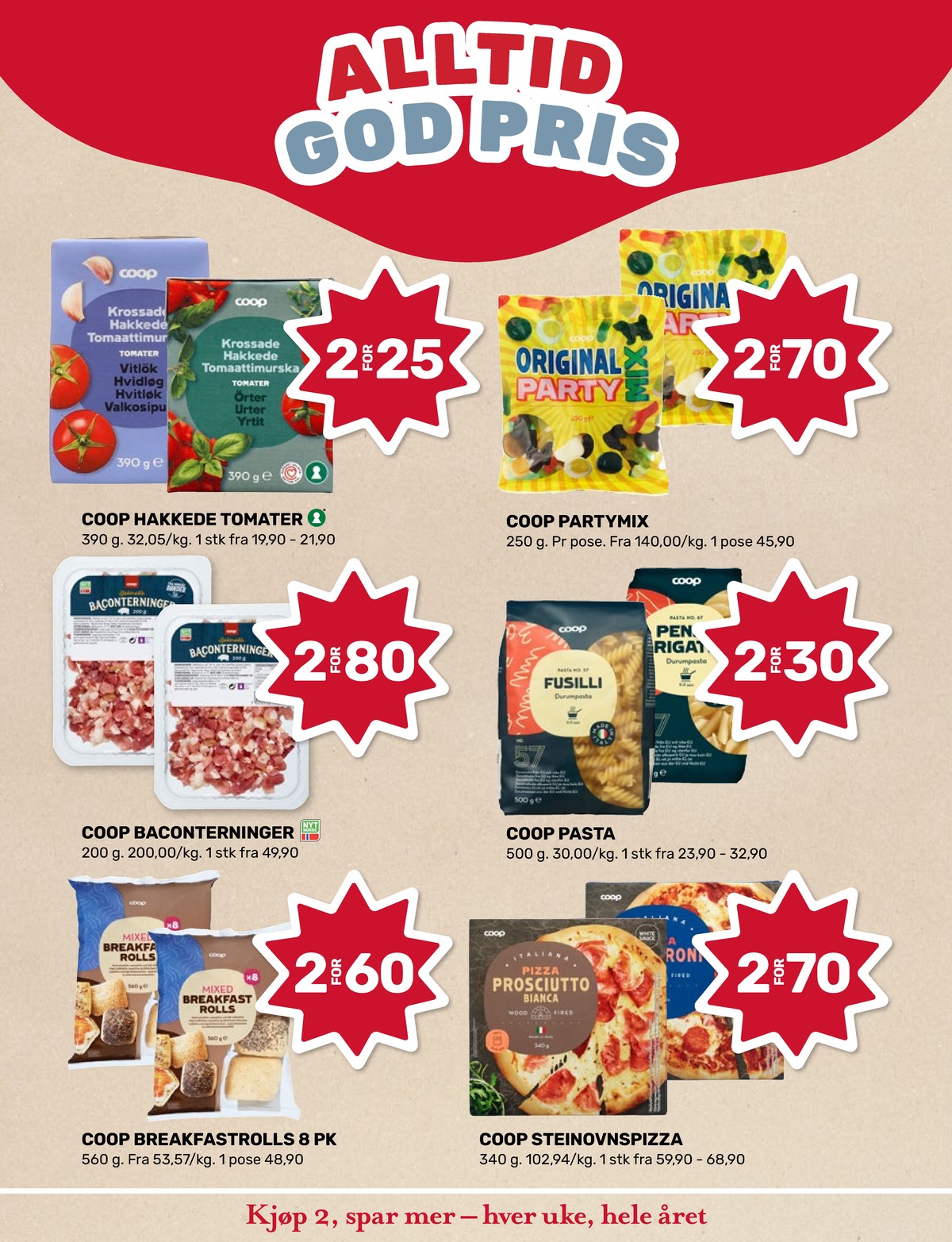 Se Coop Marked kundeavis for uke 8 på Tilbudsuken.no. Se gode tilbud på mange varer, f.eks. tomater hakkede coop eller godterier original party mix. Les kundeavisen her! Side 4