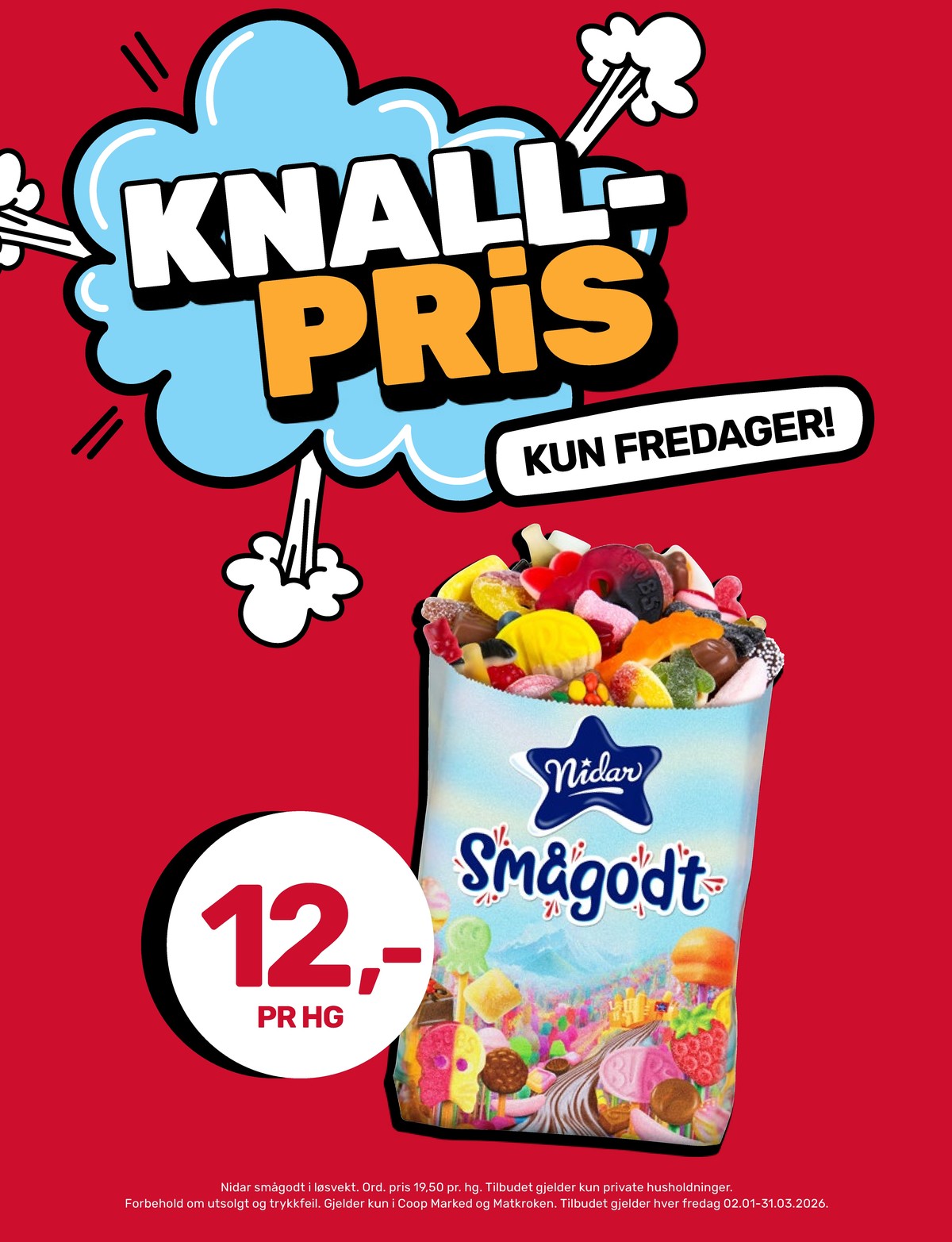 Se Coop Marked kundeavis for uke 8 på Tilbudsuken.no. Se gode tilbud på mange varer, f.eks. smågodt nidar eller andre varer. Les kundeavisen her! Side 9