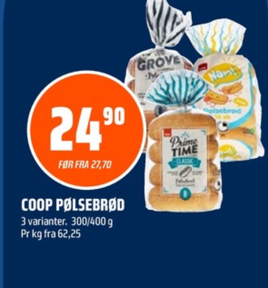 Coop Prime Time, Pølsebrød Classic