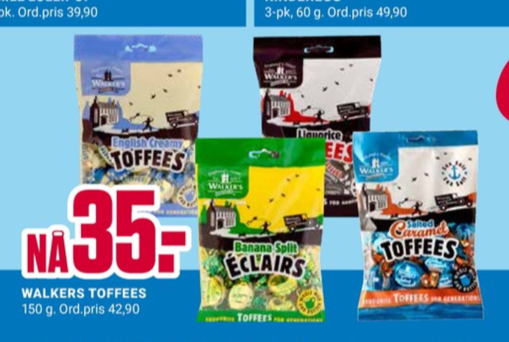 Walkers  Banana Split Eclairs, Karamel