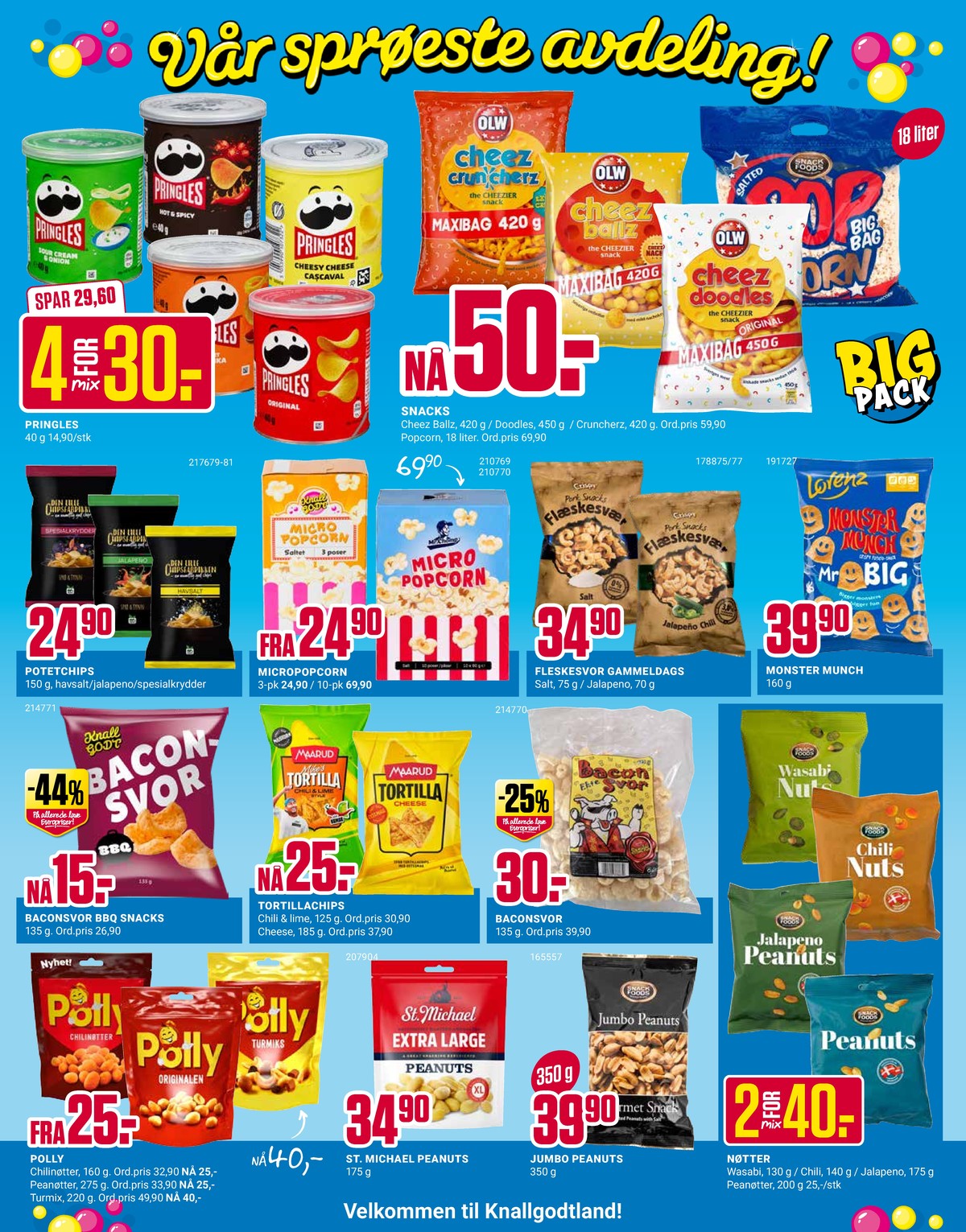 Se Europris kundeavis for uke 8 på Tilbudsuken.no. Se gode tilbud på mange varer, f.eks. paprika chips pringles eller chips original pringles. Les kundeavisen her! Side 5