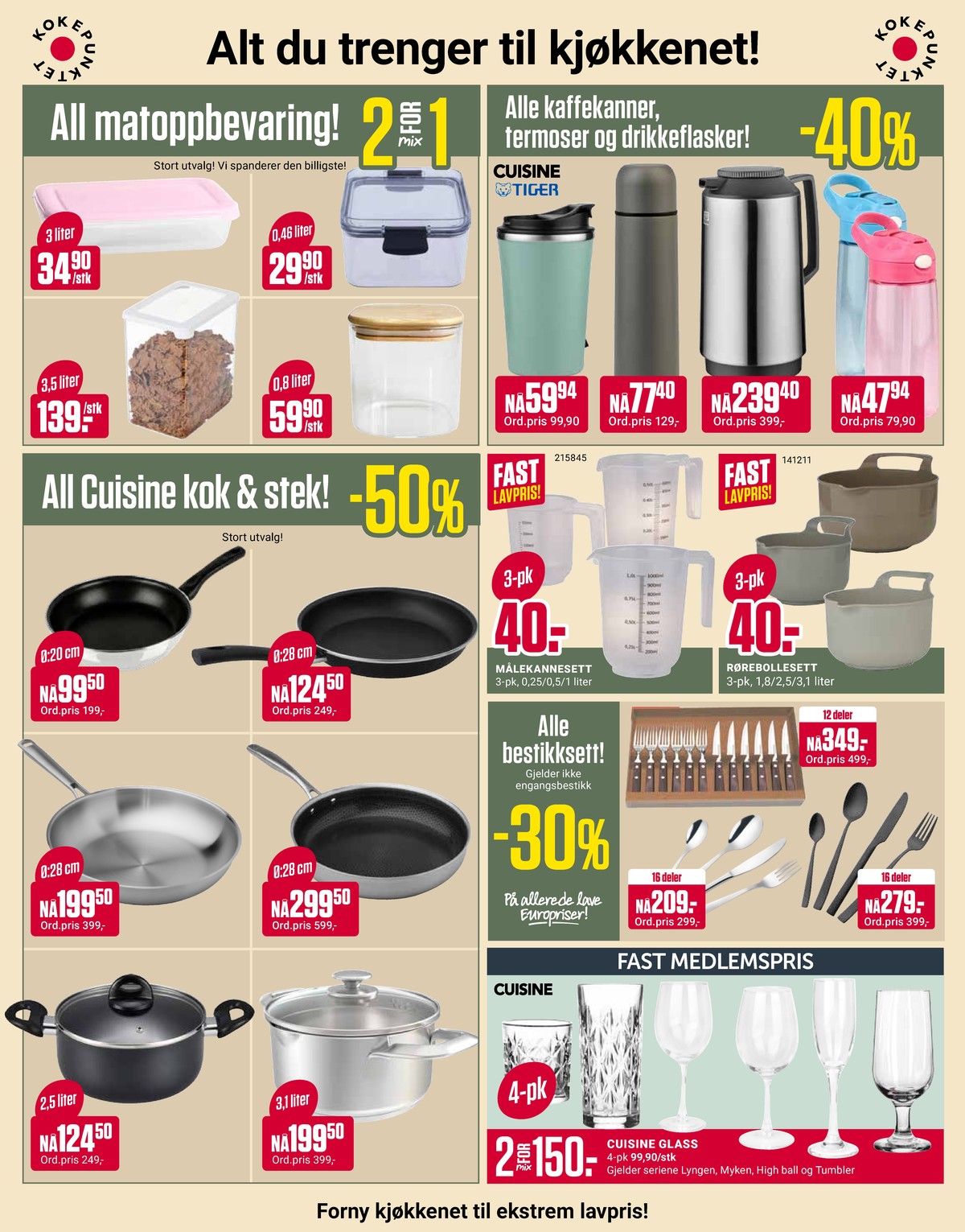 Se Europris kundeavis for uke 8 på Tilbudsuken.no. Se gode tilbud på mange varer, f.eks. termokanne tiger eller termokanne cuisine. Les kundeavisen her! Side 9