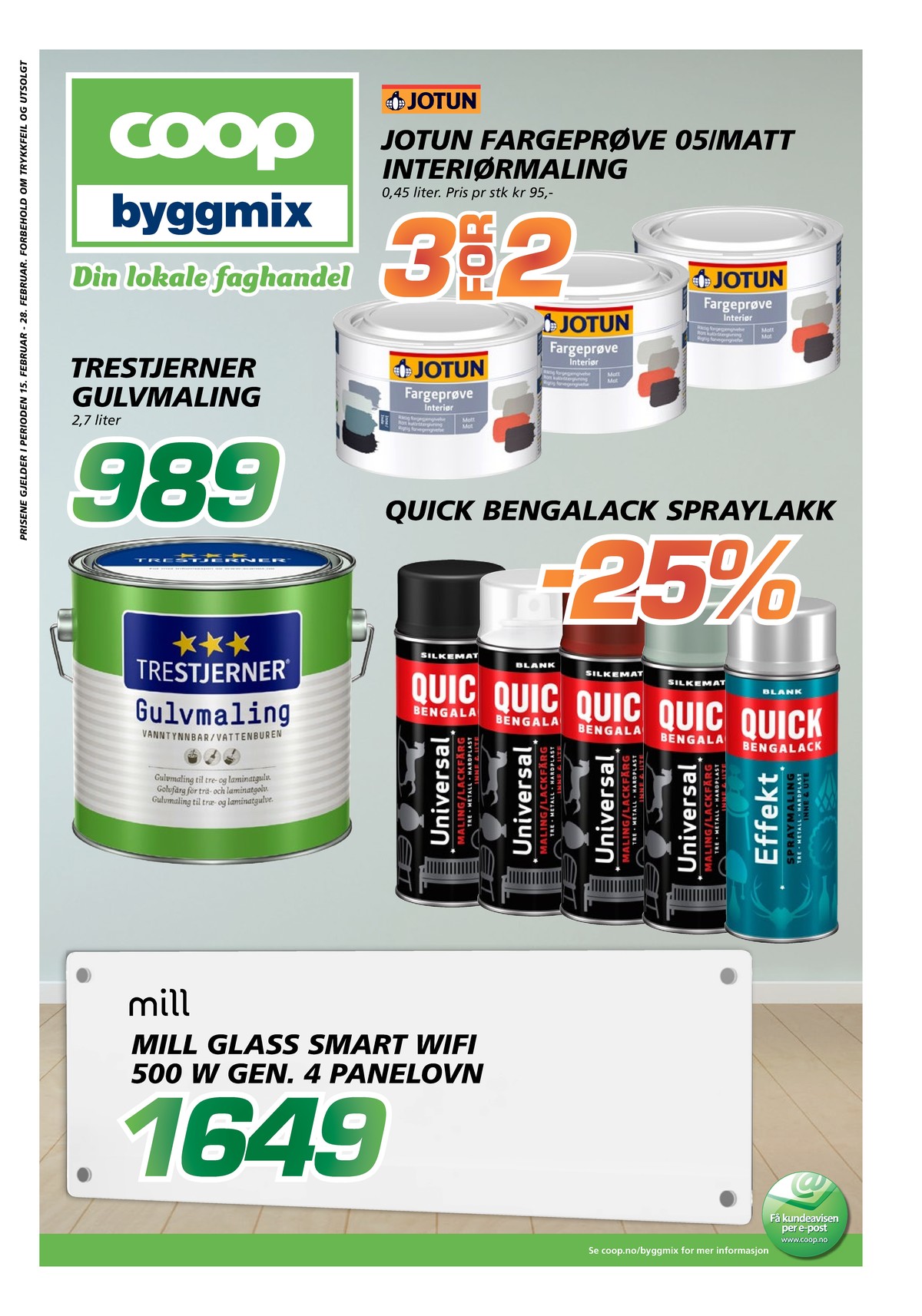 Se Coop Byggmix kundeavis for uge 8 på Tilbudsuken.no. Se gode tilbud på mange varer. Les kundeavisen her! Side 1