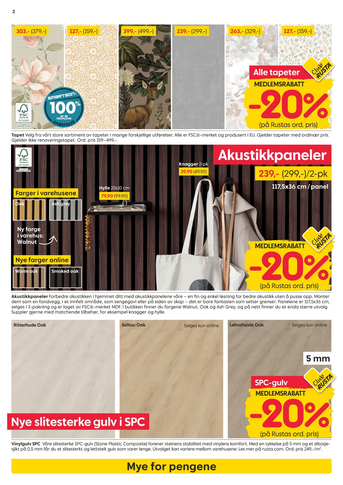 Se Rusta kundeavis for uke 8 på Tilbudsuken.no. Se gode tilbud på mange varer, f.eks. tapet ukjent eller tapet ukjent. Les kundeavisen her! Side 2