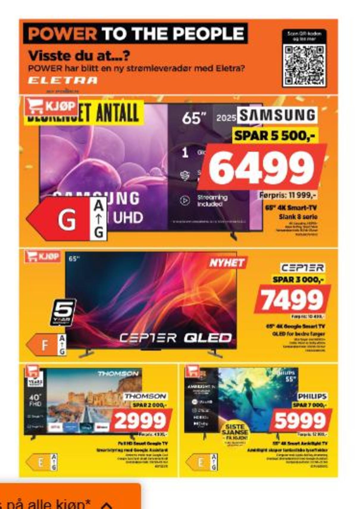 Se Power kundeavis for uke 8 på Tilbudsuken.no. Se gode tilbud på mange varer, f.eks. tv samsung eller tv cepter. Les kundeavisen her! Side 1