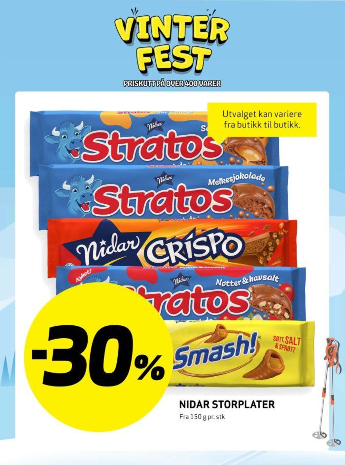 Se Bunnpris kundeavis for uke 8 på Tilbudsuken.no. Se gode tilbud på mange varer, f.eks. sjokoladeplate stratos eller sjokoladeplate smash!. Les kundeavisen her! Side 15