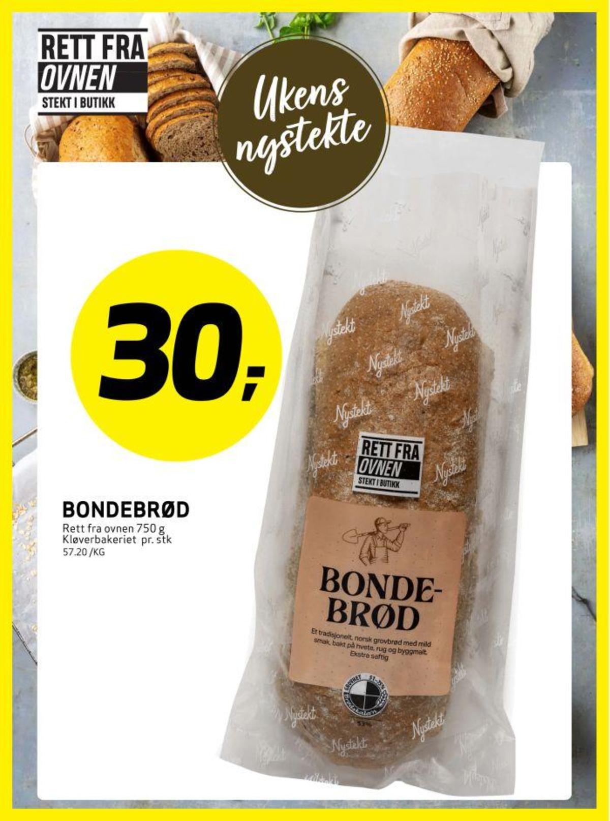 Se Bunnpris kundeavis for uke 8 på Tilbudsuken.no. Se gode tilbud på mange varer, f.eks. bondebrød kløverbakeriet eller andre varer. Les kundeavisen her! Side 21