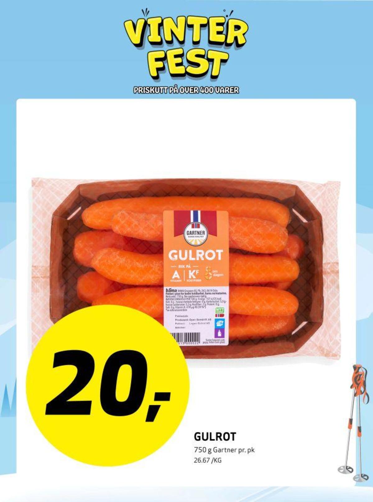 Se Bunnpris kundeavis for uke 8 på Tilbudsuken.no. Se gode tilbud på mange varer, f.eks. gulrøtter gartner eller andre varer. Les kundeavisen her! Side 6