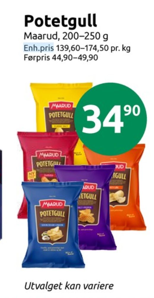 Maarud, Potetgull Rifla Paprika