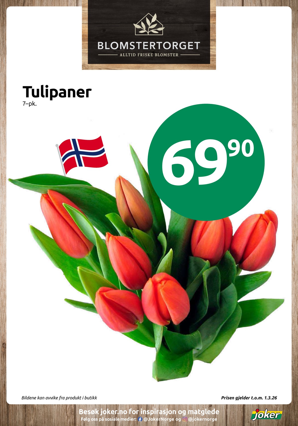 Se Joker kundeavis for uke 8 på Tilbudsuken.no. Se gode tilbud på mange varer, f.eks. bukett ukjent eller andre varer. Les kundeavisen her! Side 14