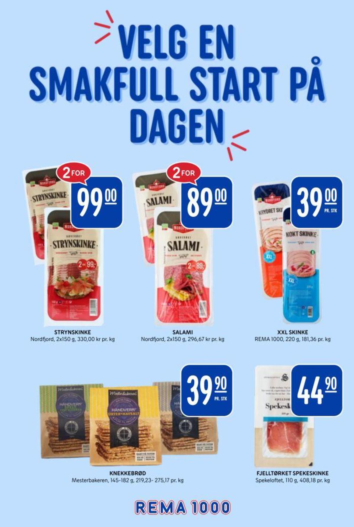 Se Rema 1000 kundeavis for uke 8 på Tilbudsuken.no. Se gode tilbud på mange varer, f.eks. strynskinke nordfjord eller salami nordfjord. Les kundeavisen her! Side 16