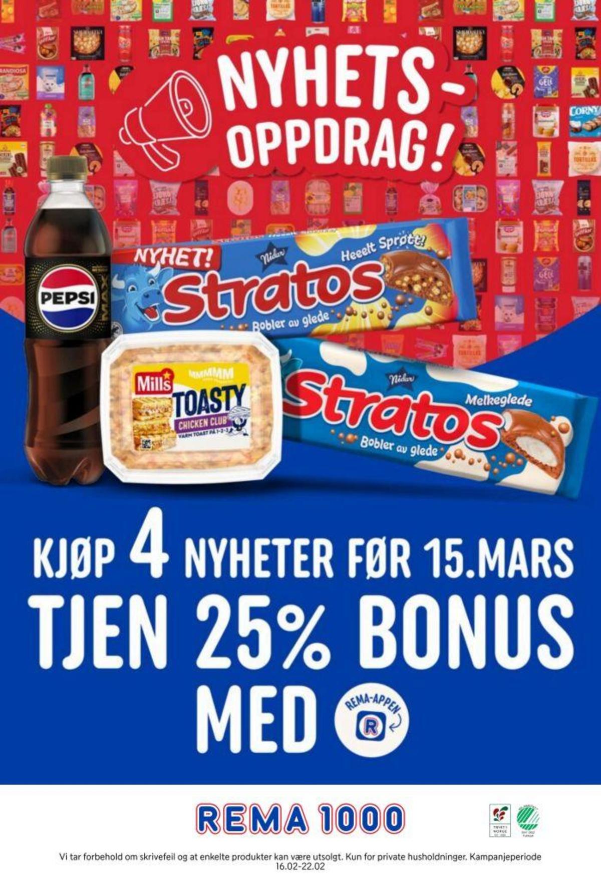 Se Rema 1000 kundeavis for uge 8 på Tilbudsuken.no. Se gode tilbud på mange varer. Les kundeavisen her! Side 23