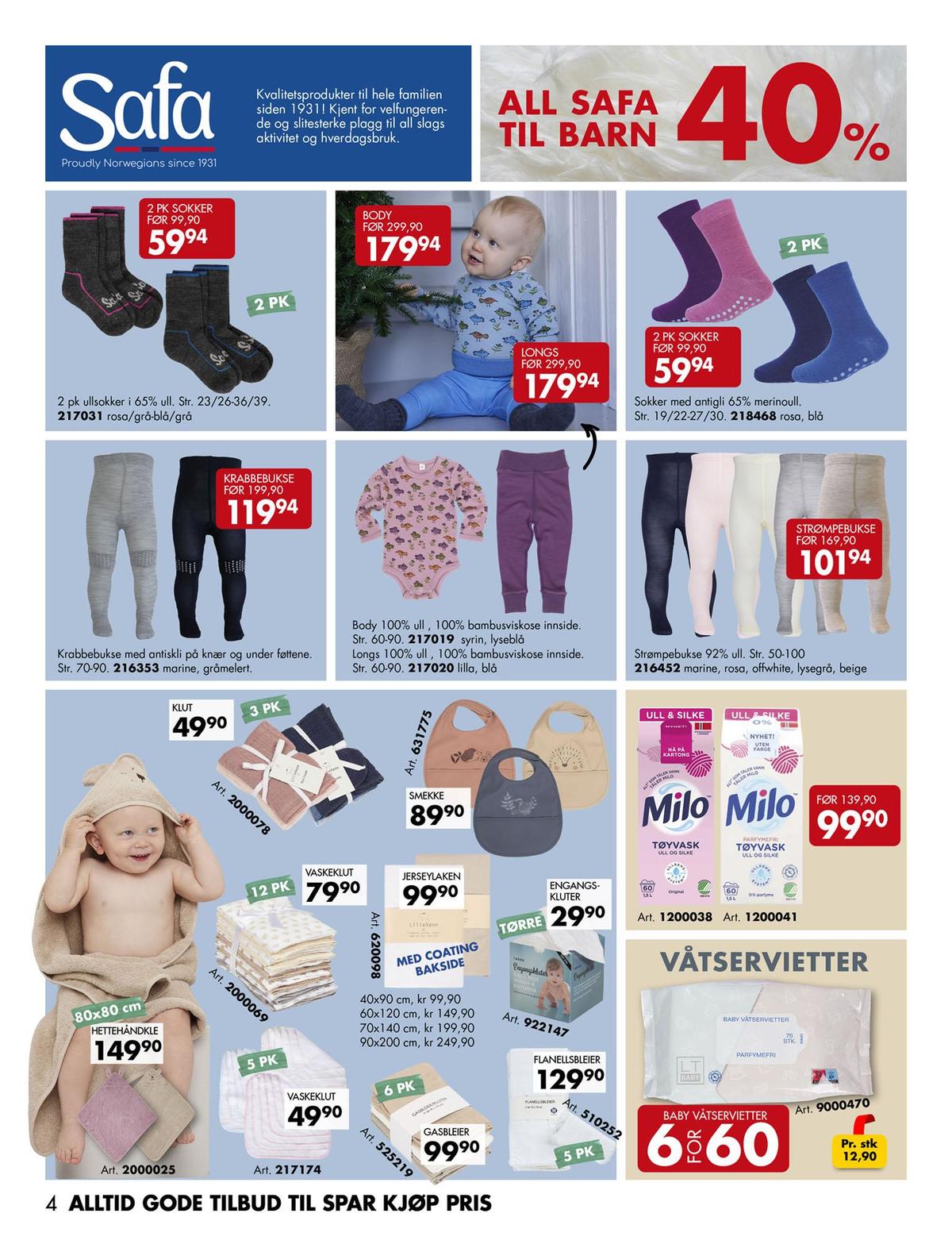 Se Sparkjøp kundeavis for uke 8 på Tilbudsuken.no. Se gode tilbud på mange varer, f.eks. vaskemiddel-flytende milo eller våtservietter lt baby. Les kundeavisen her! Side 4