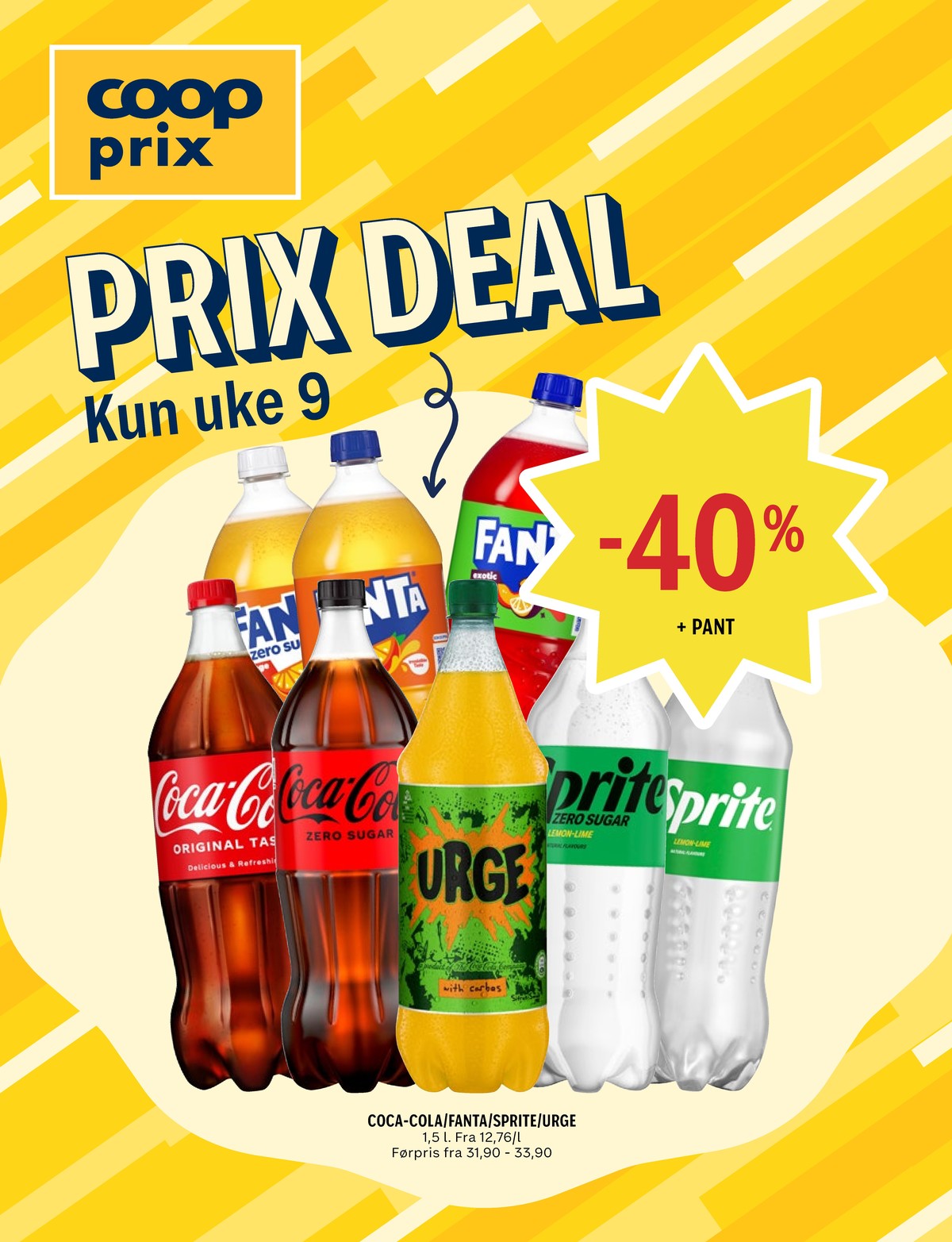 Se Coop Prix kundeavis for uke 9 på Tilbudsuken.no. Se gode tilbud på mange varer, f.eks. fanta exotic fanta eller fanta fanta. Les kundeavisen her! Side 1