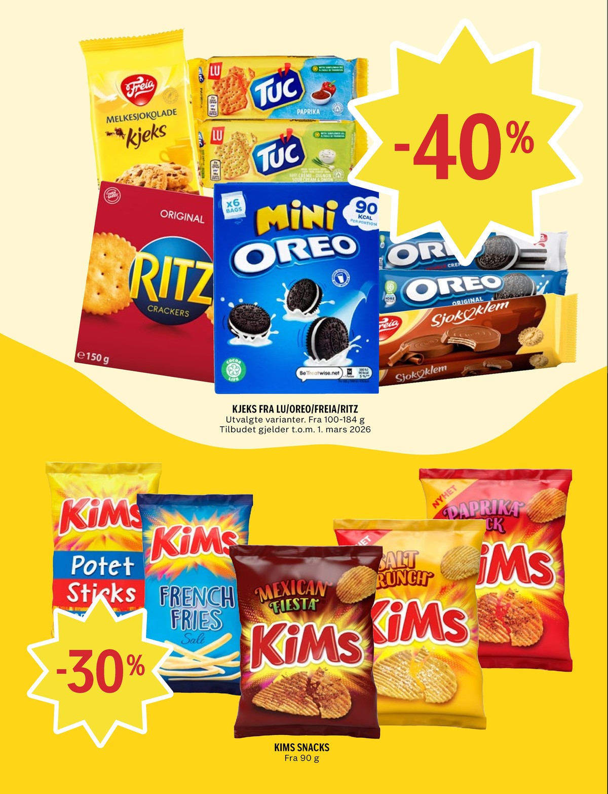 Se Coop Prix kundeavis for uke 9 på Tilbudsuken.no. Se gode tilbud på mange varer, f.eks. mexican fiesta chips kims eller salt crunch chips kims. Les kundeavisen her! Side 10