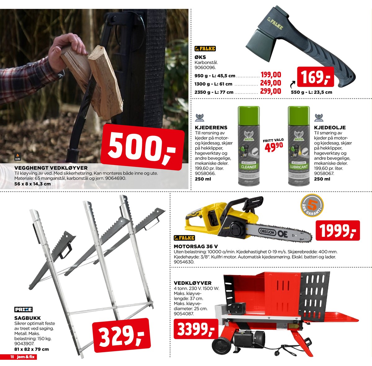 Se Jem & Fix kundeavis for uge 9 på Tilbudsuken.no. Se gode tilbud på mange varer. Les kundeavisen her! Side 18