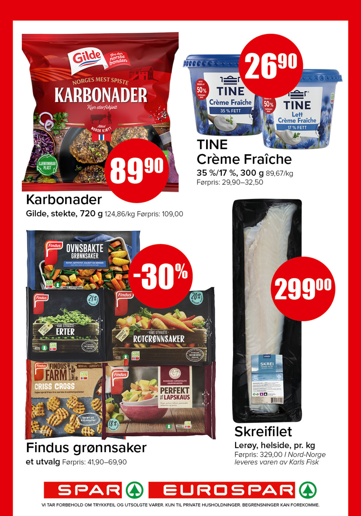 Se Spar - Eurospar kundeavis for uke 9 på Tilbudsuken.no. Se gode tilbud på mange varer, f.eks. karbonader gilde eller ovnsbakte grønnsaker findus. Les kundeavisen her! Side 8