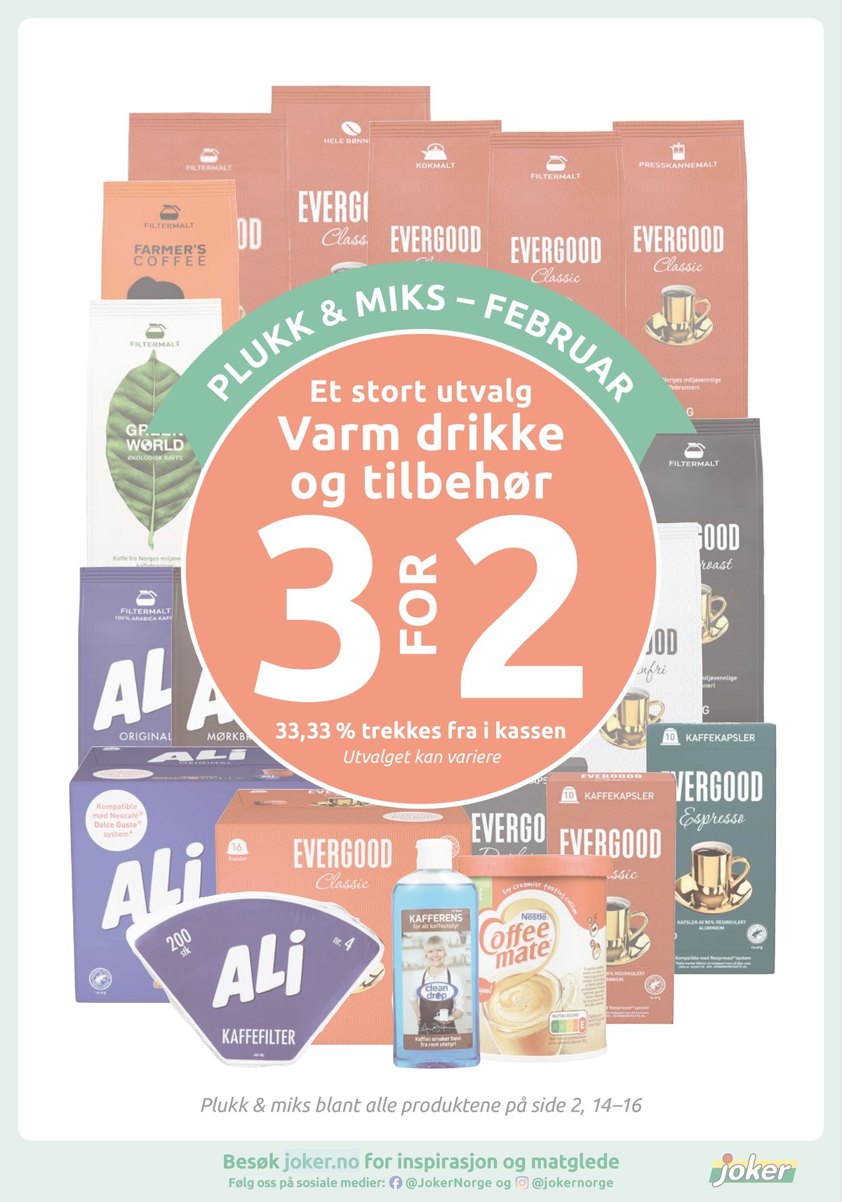 Se Joker kundeavis for uge 9 på Tilbudsuken.no. Se gode tilbud på mange varer. Les kundeavisen her! Side 14