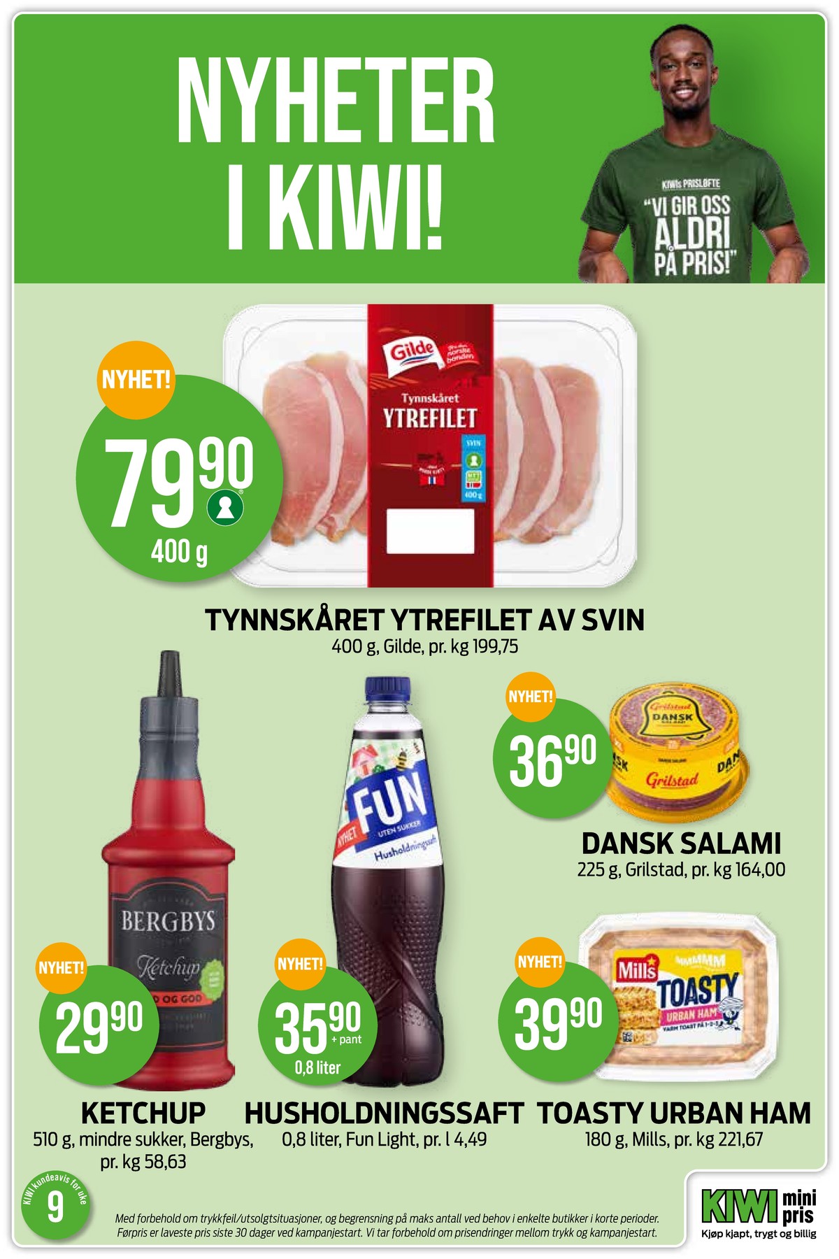 Se Kiwi kundeavis for uke 9 på Tilbudsuken.no. Se gode tilbud på mange varer, f.eks. ytrefilet gilde eller ketchup bergbys sennep. Les kundeavisen her! Side 13