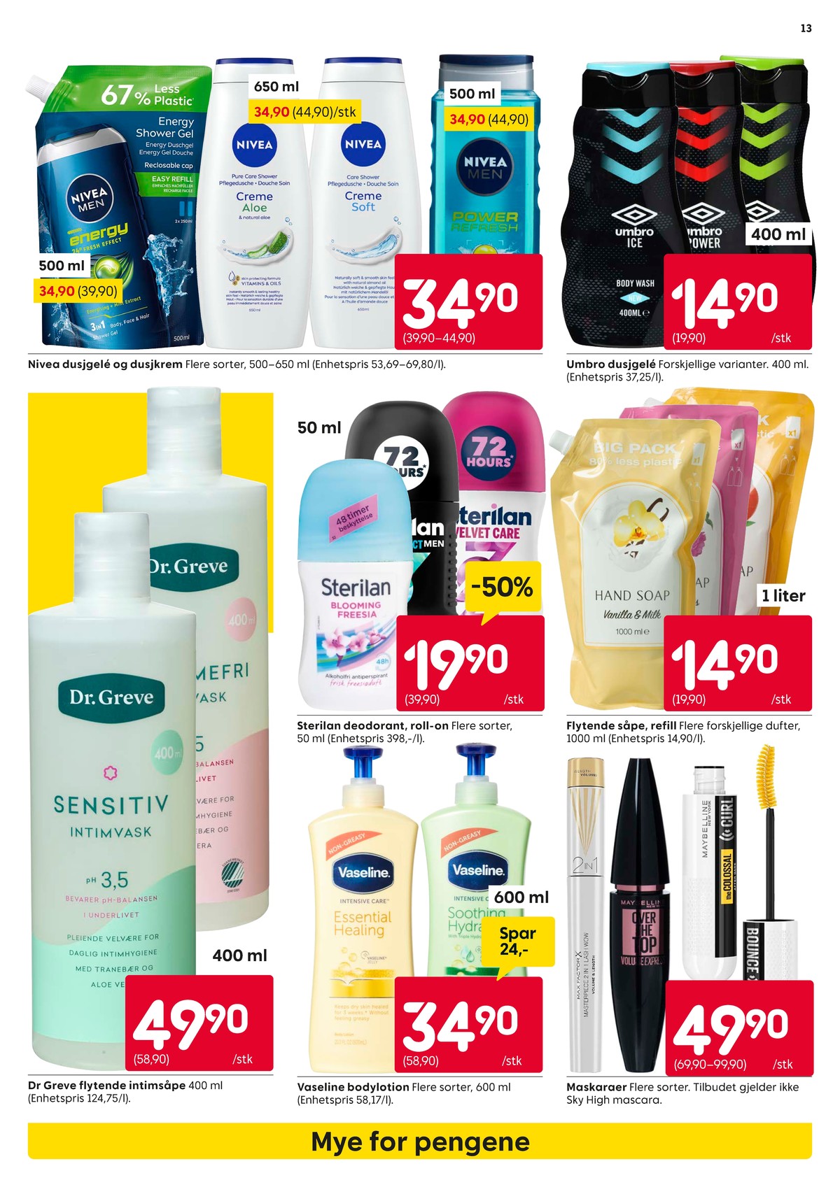 Se Rusta kundeavis for uke 9 på Tilbudsuken.no. Se gode tilbud på mange varer, f.eks. dusjgel nivea men eller dusjsåpe umbro. Les kundeavisen her! Side 13