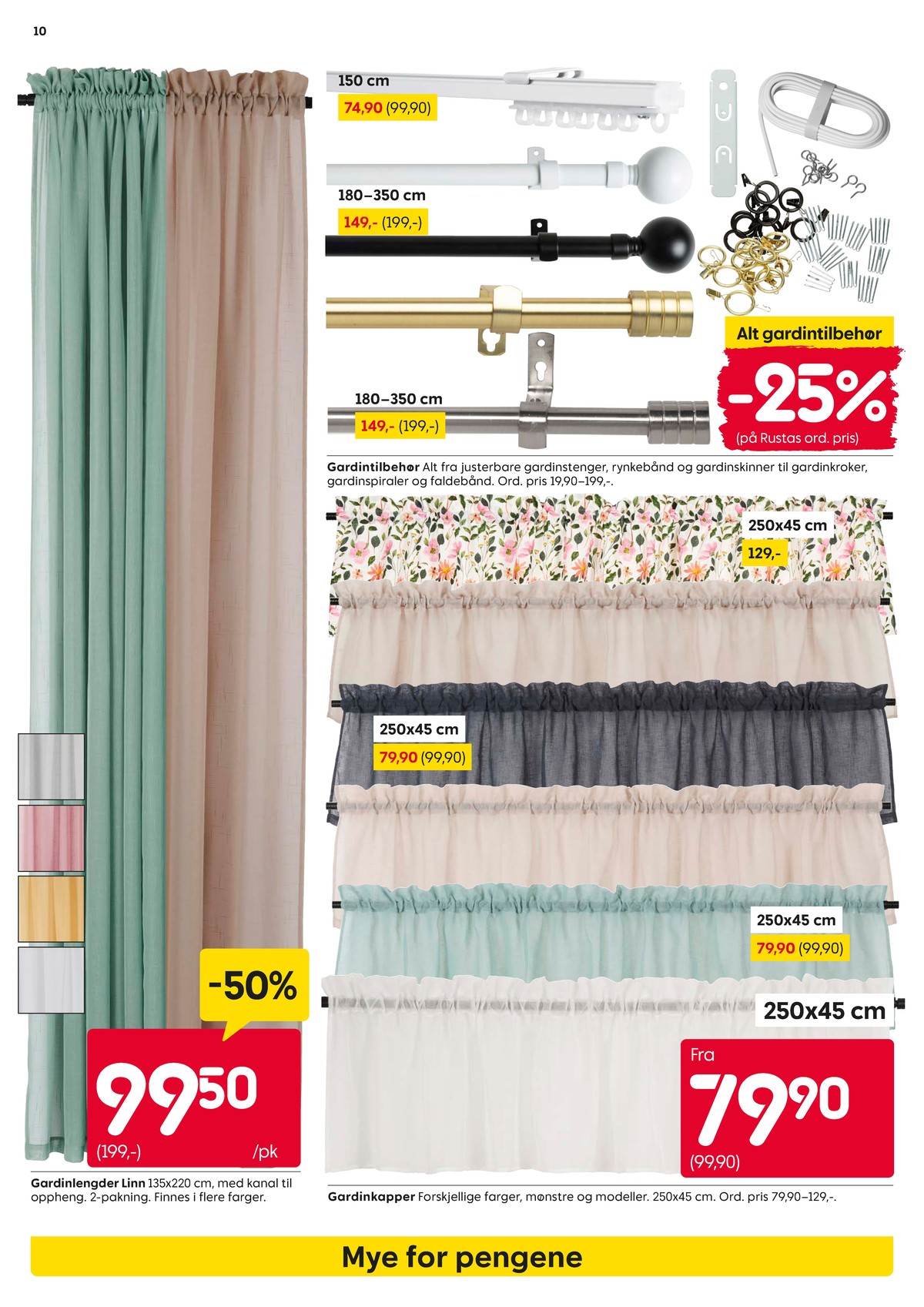 Se Rusta kundeavis for uke 9 på Tilbudsuken.no. Se gode tilbud på mange varer, f.eks. gardin ukjent eller gardin ukjent. Les kundeavisen her! Side 10