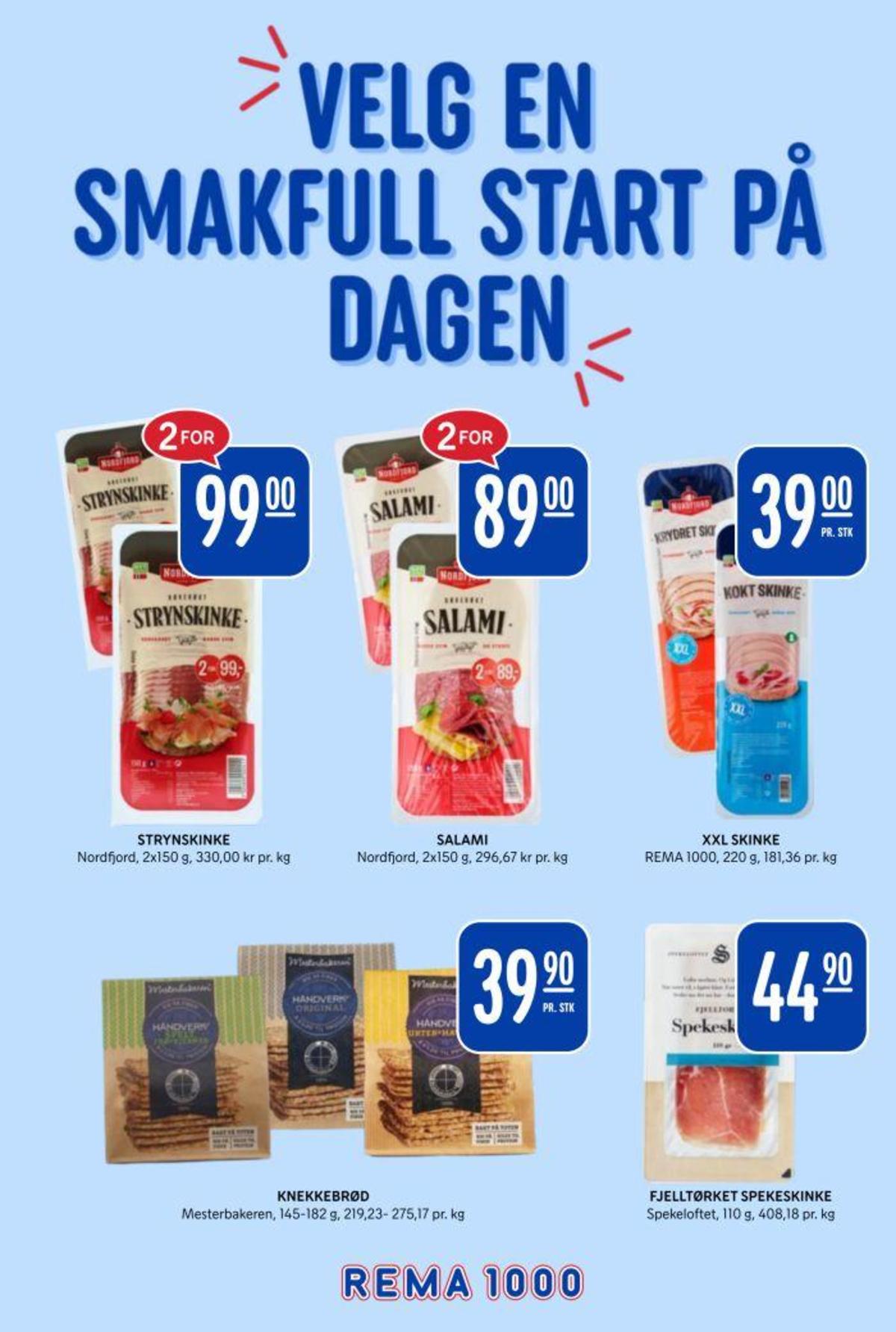 Se Rema 1000 kundeavis for uke 9 på Tilbudsuken.no. Se gode tilbud på mange varer, f.eks. strynskinke nordfjord eller salami nordfjord. Les kundeavisen her! Side 18