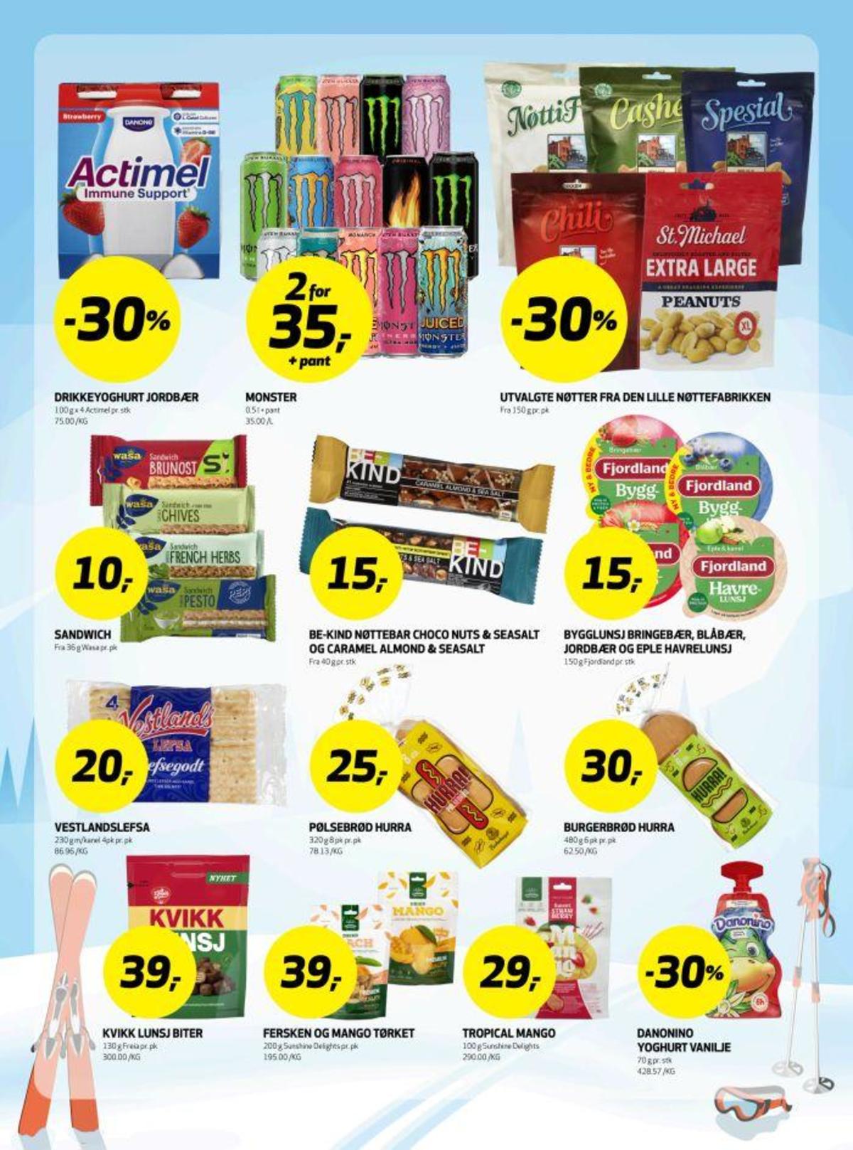 Se Bunnpris kundeavis for uke 9 på Tilbudsuken.no. Se gode tilbud på mange varer, f.eks. nøtti frutti originalen den lille nøttefabrikken eller chilinøtter den lille nøttefabrikken. Les kundeavisen her! Side 13