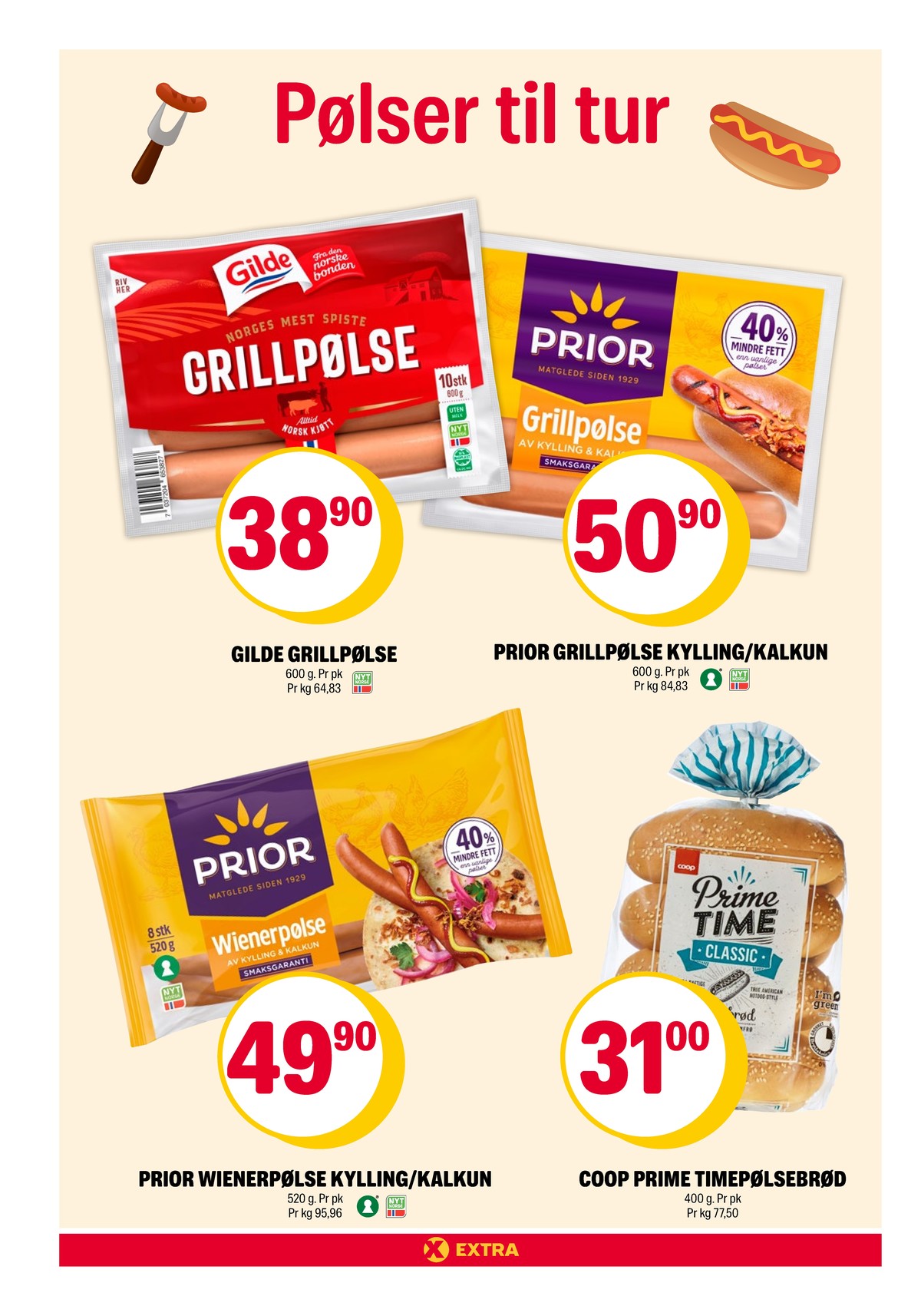 Se Coop Extra kundeavis for uke 9 på Tilbudsuken.no. Se gode tilbud på mange varer, f.eks. grillpølser gilde eller grillpølser prior. Les kundeavisen her! Side 6