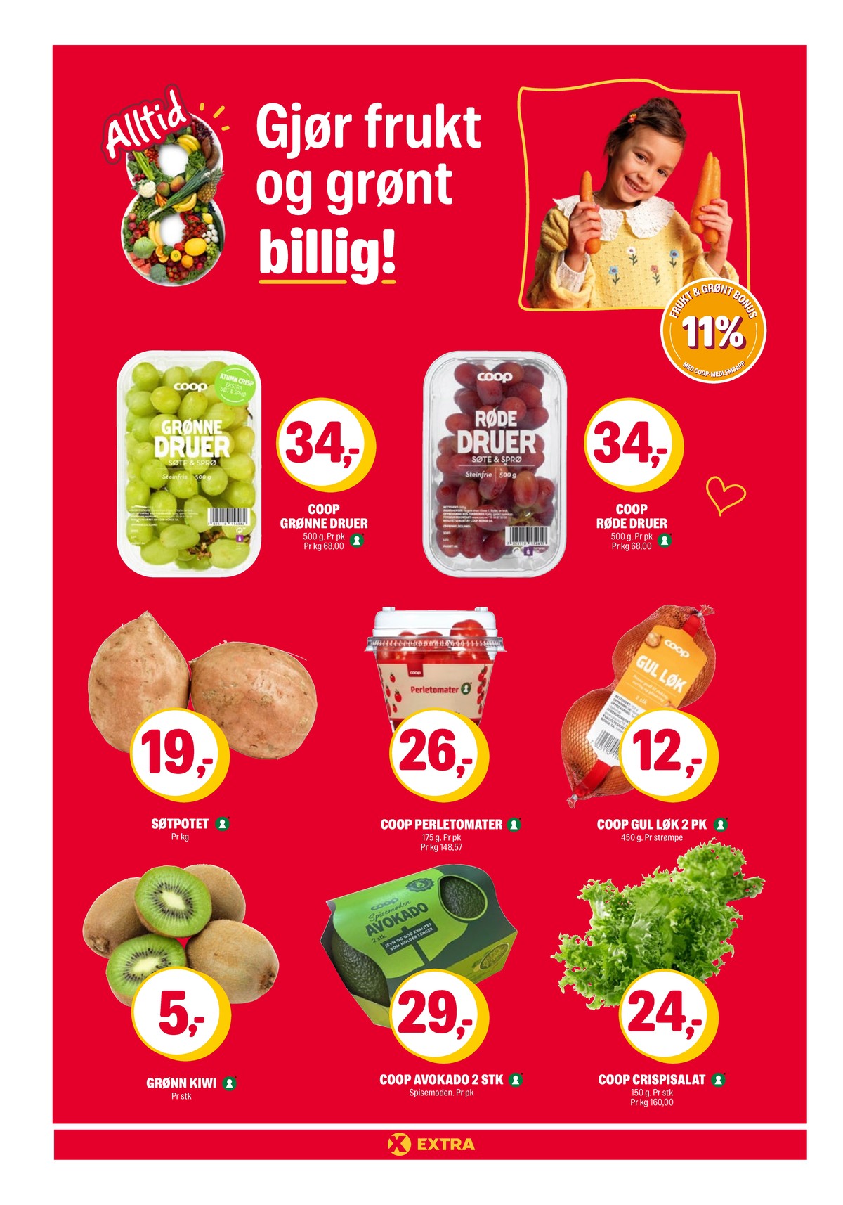 Se Coop Extra kundeavis for uke 9 på Tilbudsuken.no. Se gode tilbud på mange varer, f.eks. druer coop eller druer coop. Les kundeavisen her! Side 8