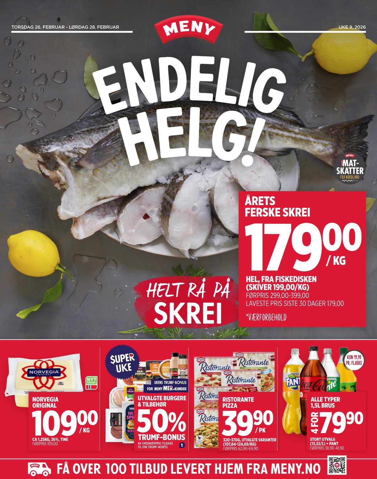 Se Meny kundeavis for uge 9 på Tilbudsuken.no. Se gode tilbud på mange varer. Les kundeavisen her! Side 1