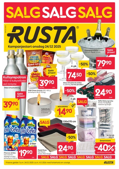 Rusta kundeavis i uke 1 side 1
