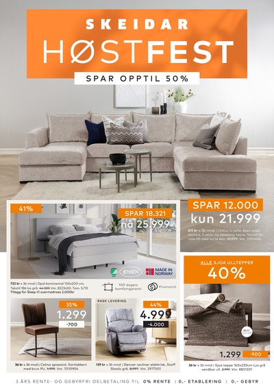 Skeidar kundeavis gjeldende fra 22/09/25 - 31/12/25