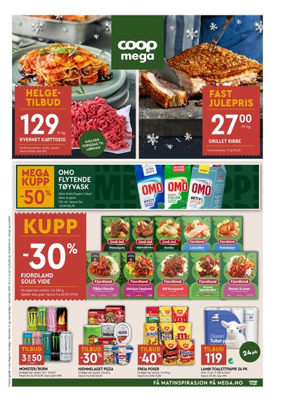 Coop Mega kundeavis gjeldende fra 01/12/25 - 07/12/25