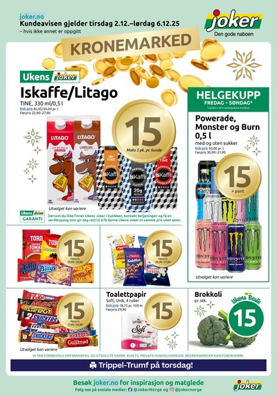 Joker kundeavis gjeldende fra 02/12/25 - 06/12/25