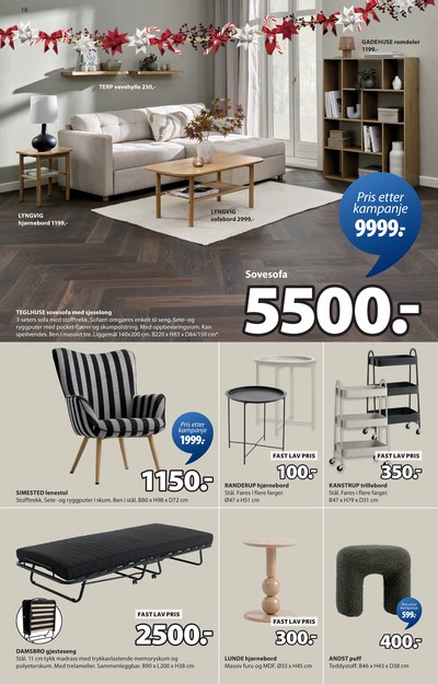 JYSK kundeavis i uke 50 side 19