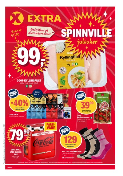 Coop Extra kundeavis gjeldende fra 08/12/25 - 14/12/25