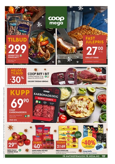 Coop Mega kundeavis gjeldende fra 08/12/25 - 14/12/25