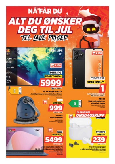 Power kundeavis gjeldende fra 08/12/25 - 14/12/25