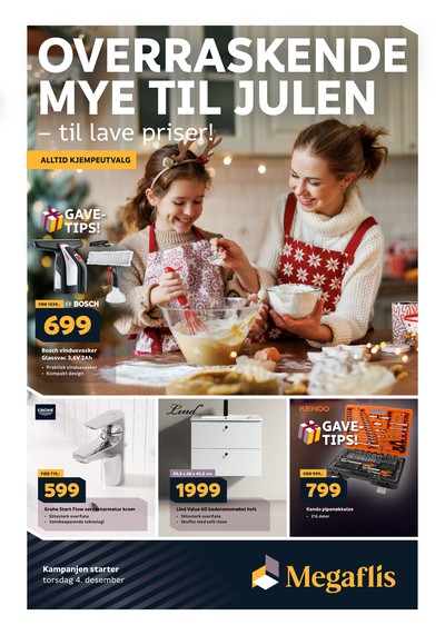 Megaflis Jul kundeavis gjeldende fra 04/12/25 - 28/12/25