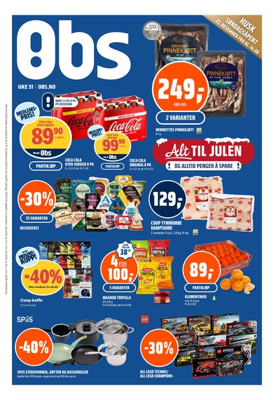 Coop Obs kundeavis gjeldende fra 15/12/25 - 24/12/25