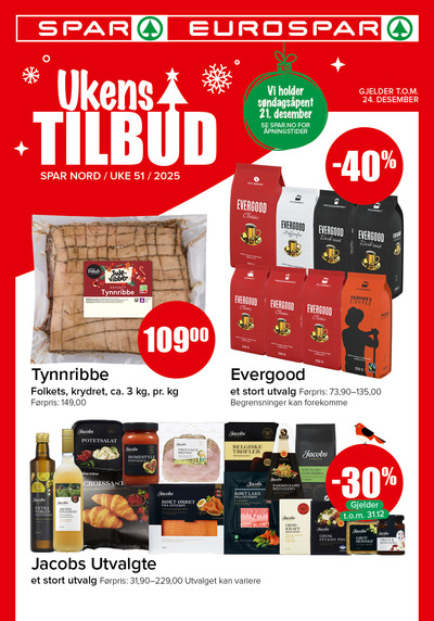 Spar - Eurospar kundeavis gjeldende fra 15/12/25 - 21/12/25
