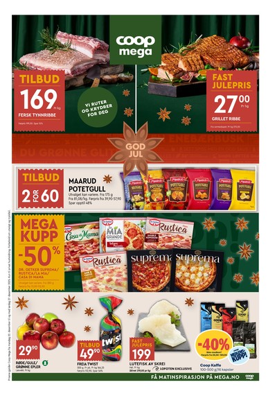 Coop Mega kundeavis gjeldende fra 22/12/25 - 27/12/25