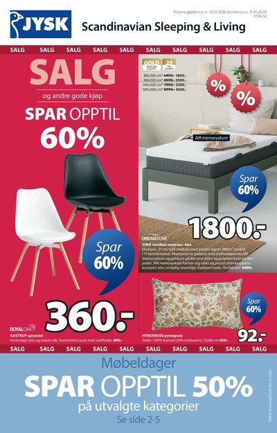 JYSK kundeavis i uke 1 side 2