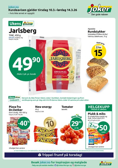 Joker kundeavis gjeldende fra 10/03/26 - 14/03/26