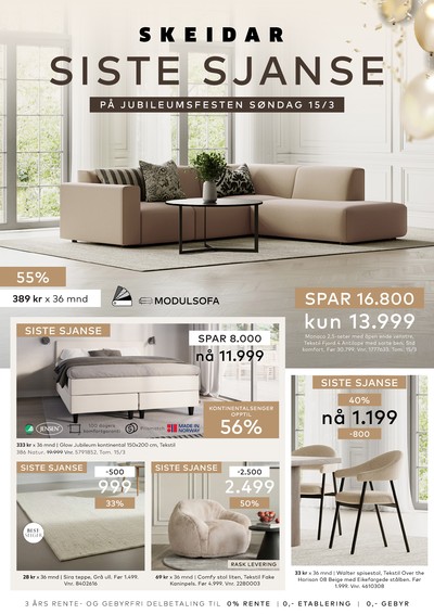 Skeidar kundeavis gjeldende fra 09/03/26 - 15/03/26