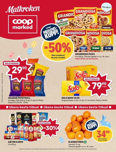 Coop Marked kundeavis gjeldende fra 09/03/26 - 29/03/26