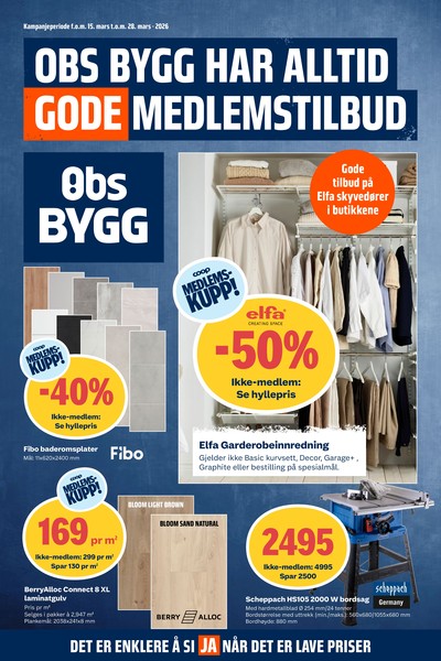 Coop Obs Bygg kundeavis i uke 12 side 1